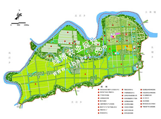 罗山县现代农业产业园规划平面图