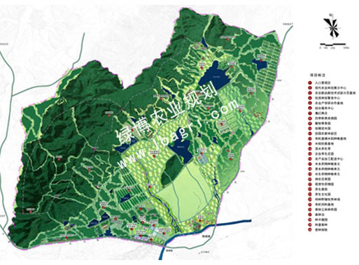 仙姑岭风景旅游区农业规划图