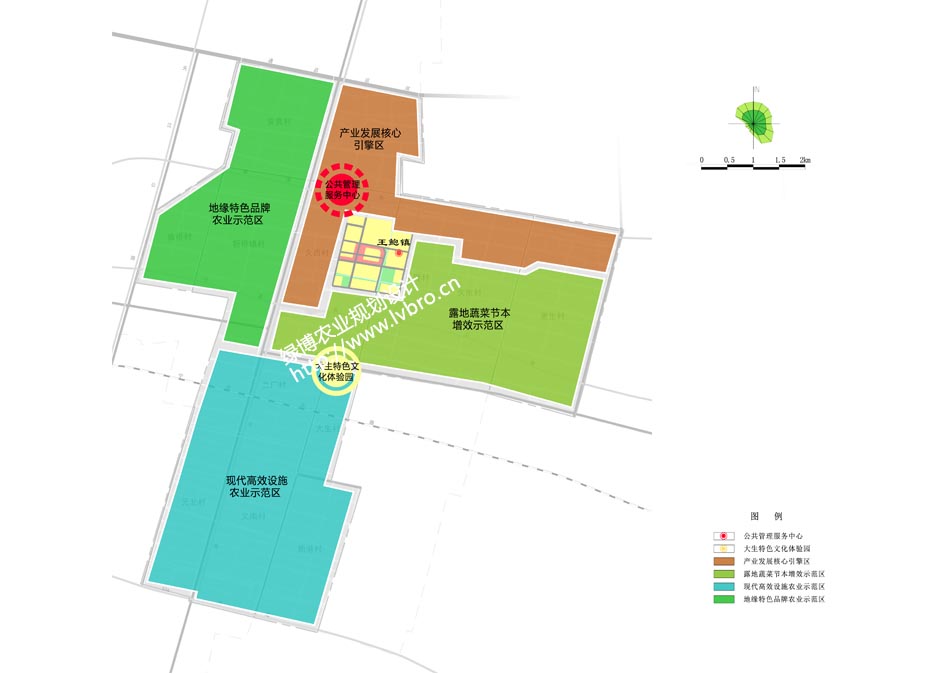 丰盈现代农业产业园规划分区图