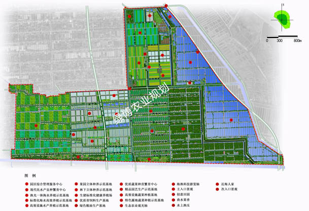 近海生态循环欧宝全站网址科技示范园规划平面图