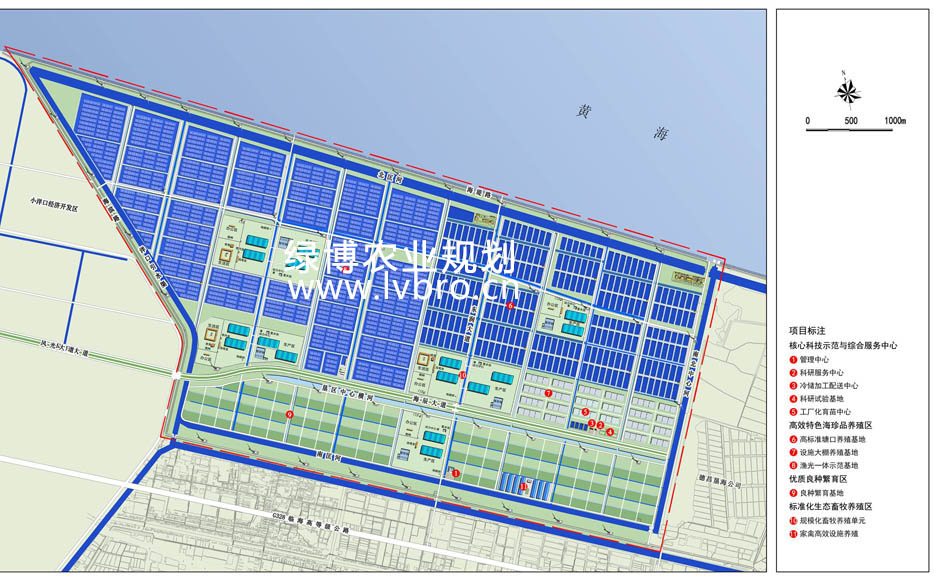 如东海辰现代农业科技园规划平面图